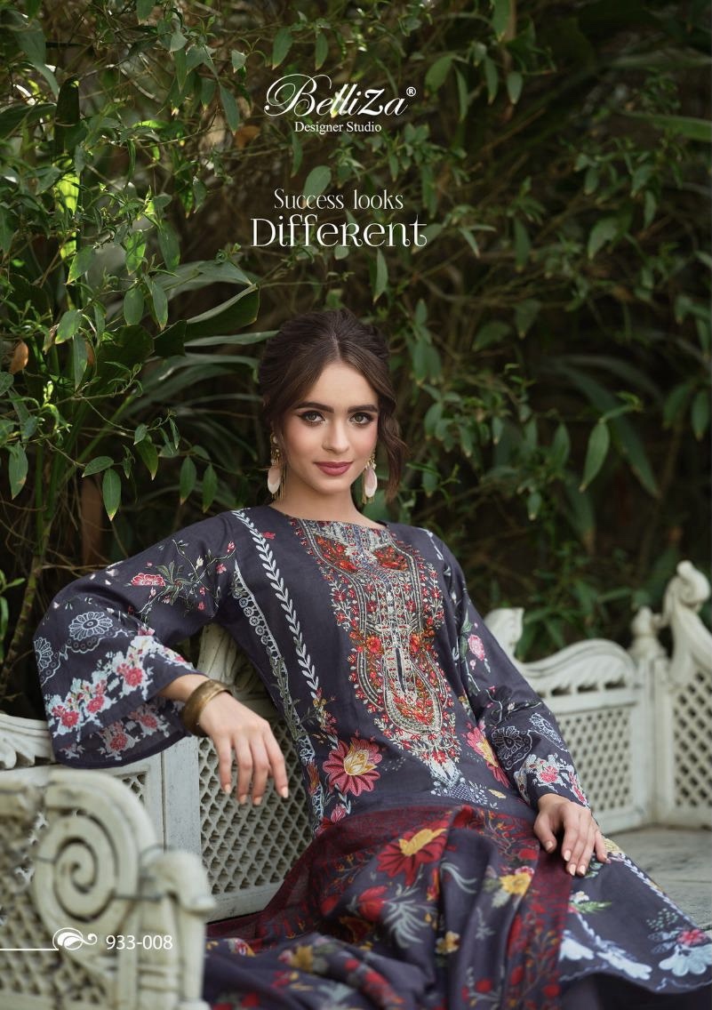 Hive Arts simple printed Pakistani semilawn - Image 2