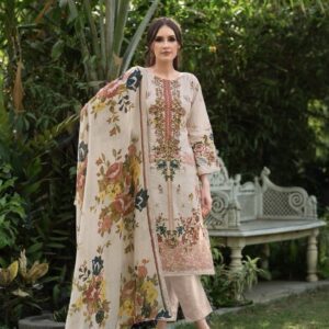 Hive Arts floral printed trendy Pakistani cotton meterial