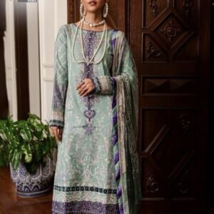 HIVE ARTS semi party wear Pakistani cotton suit unstiched with dupatta