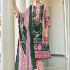 HIVE LAWN COTTON PRINTED GREEN MATERIAL