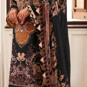 Hive Art black printed ready-made lawn exclusively for women