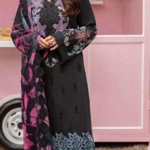Hive Art black&red Pakistani lawn