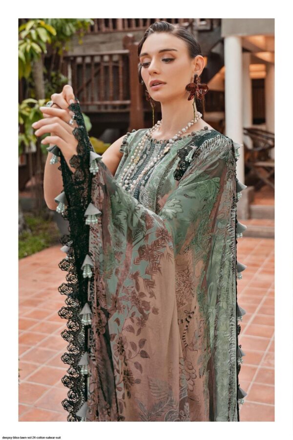 Hive Art green Pakistani semilawn cotton