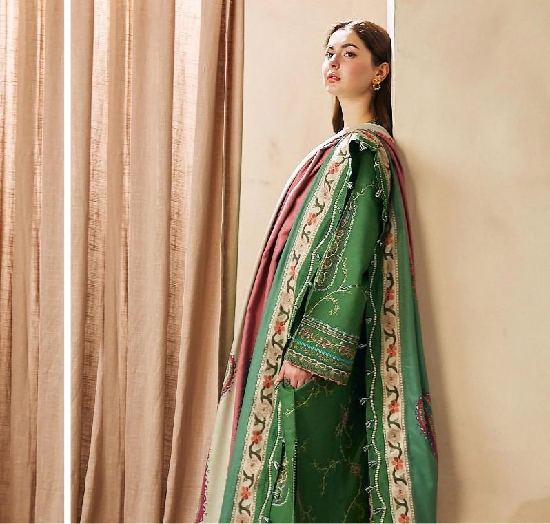 Hive Art Green Pakistani simple party wear women - Image 2