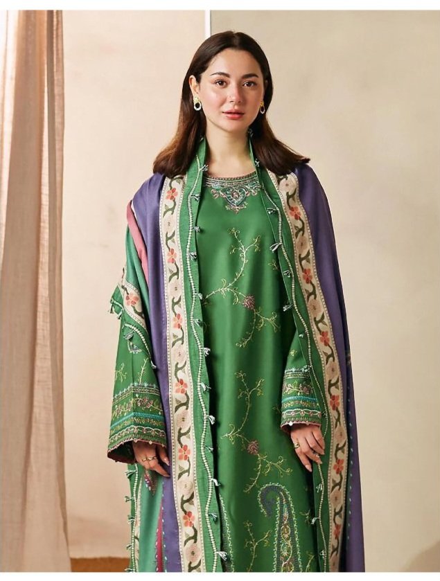 Hive Art Green Pakistani simple party wear women - Image 3