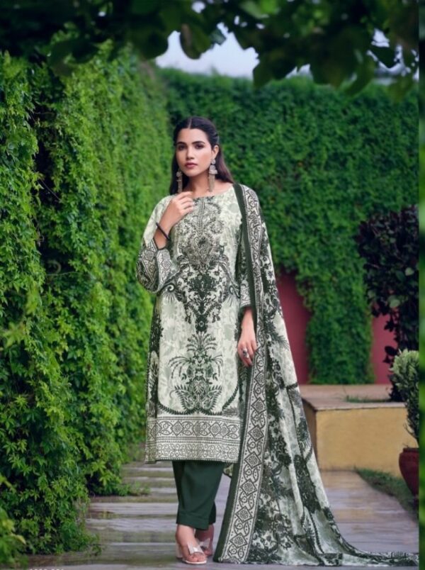 Hive Art stylish purecotton green semilawn
