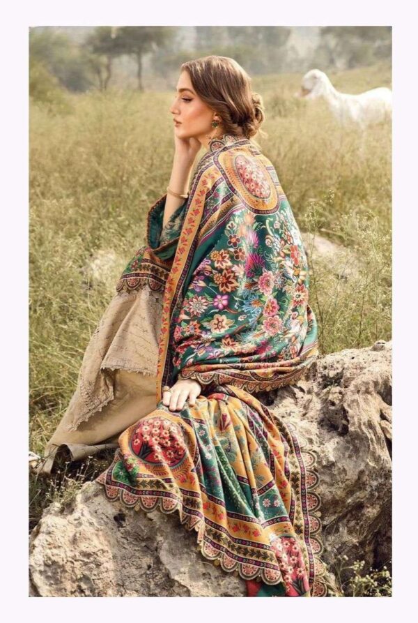 Hive Art semilawn with printed duppatta